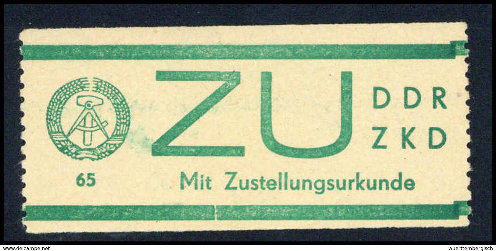 ** DDR ZKD Sendung Mit Zustellurkunde - Other & Unclassified