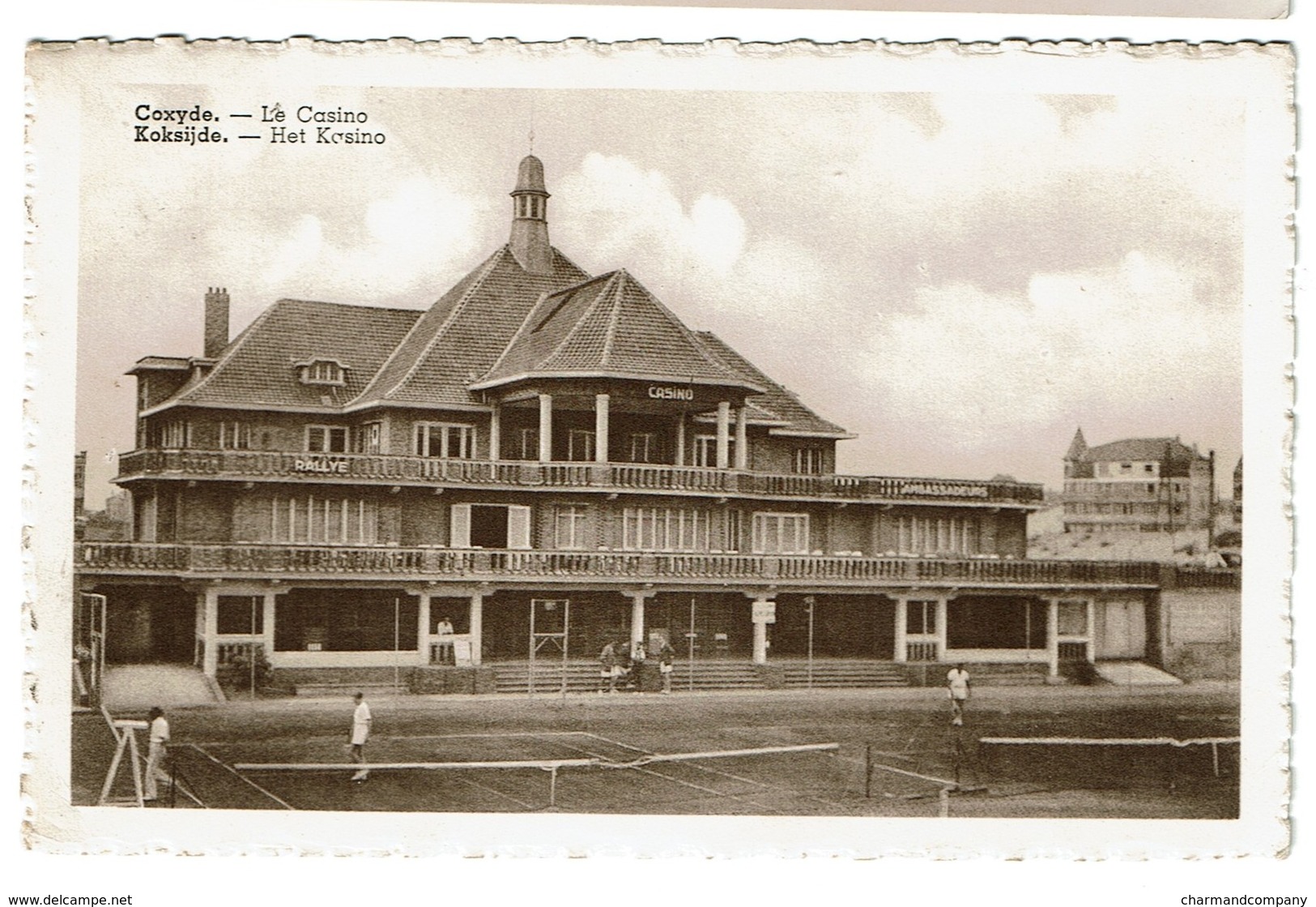 Coxyde - Le Casino / Koksijde - Het Kosino - Circulée - Edit. Fabriques Réunies De Cartes-postales - 2 Scans - Koksijde