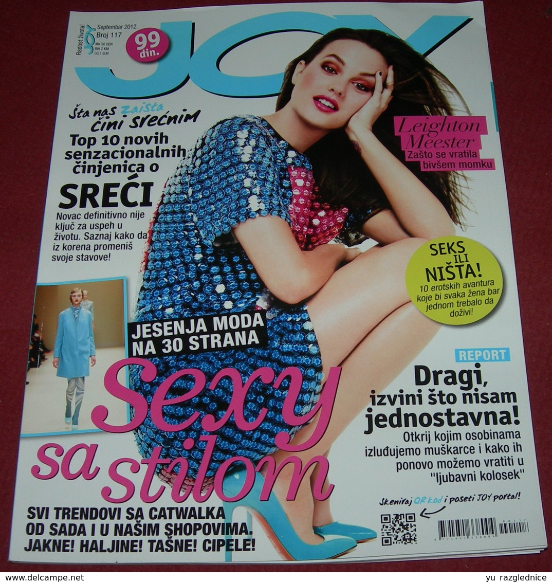 Leighton Meester - JOY - Serbian September 2012 RARE - Magazines