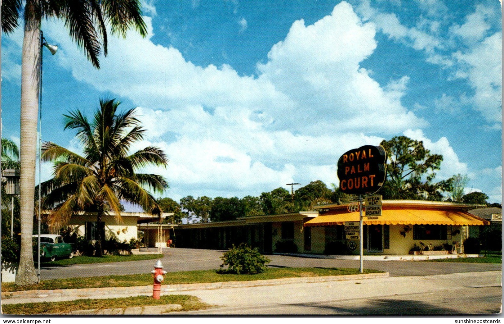 Florida Fort Myers Royal Palm Court 1958 - Fort Myers