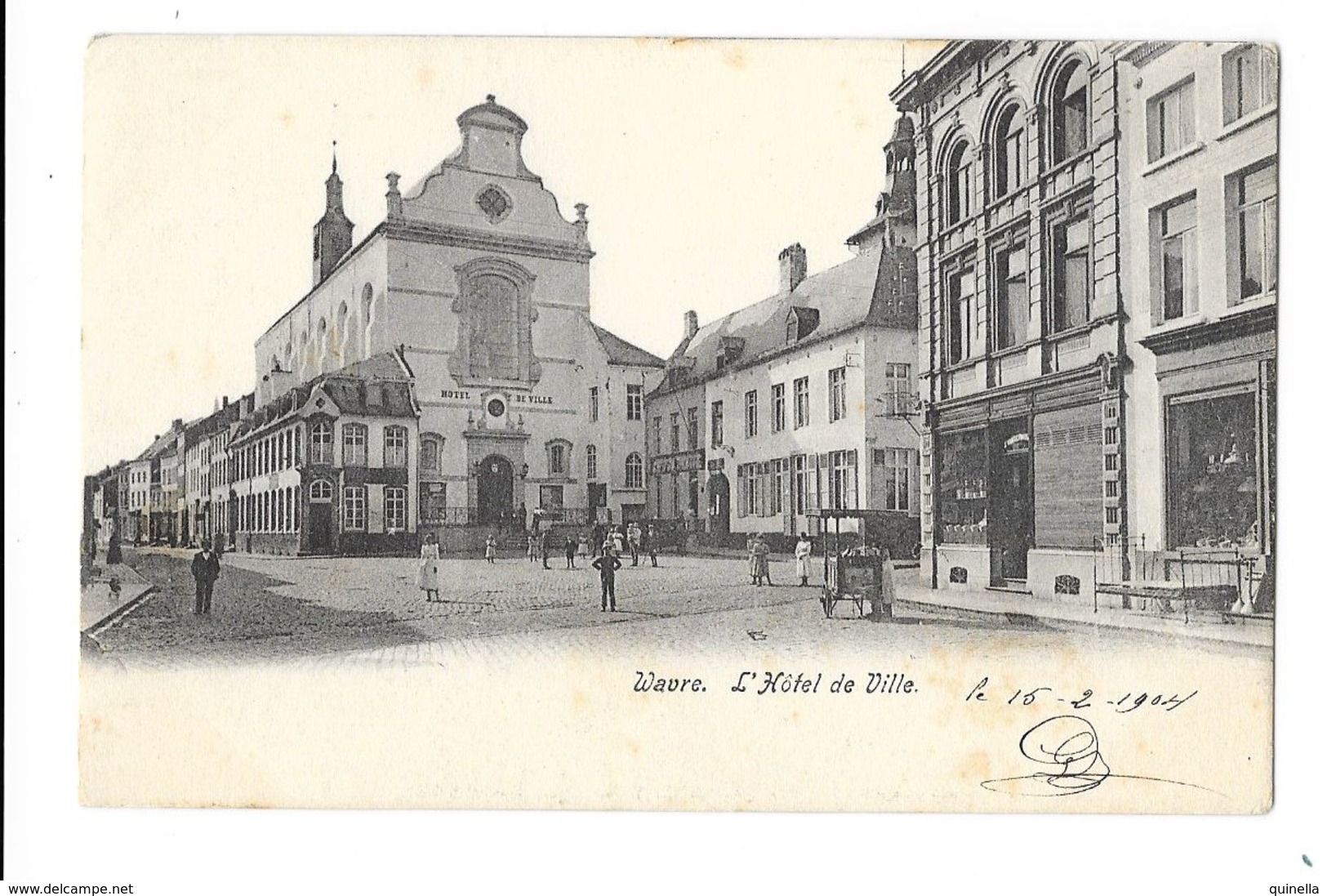 Wavre  ( M 3015 )  Marchand De Crème Glace ( Ijsboer ) Et 1 Lid Sur Trottoir - Waver