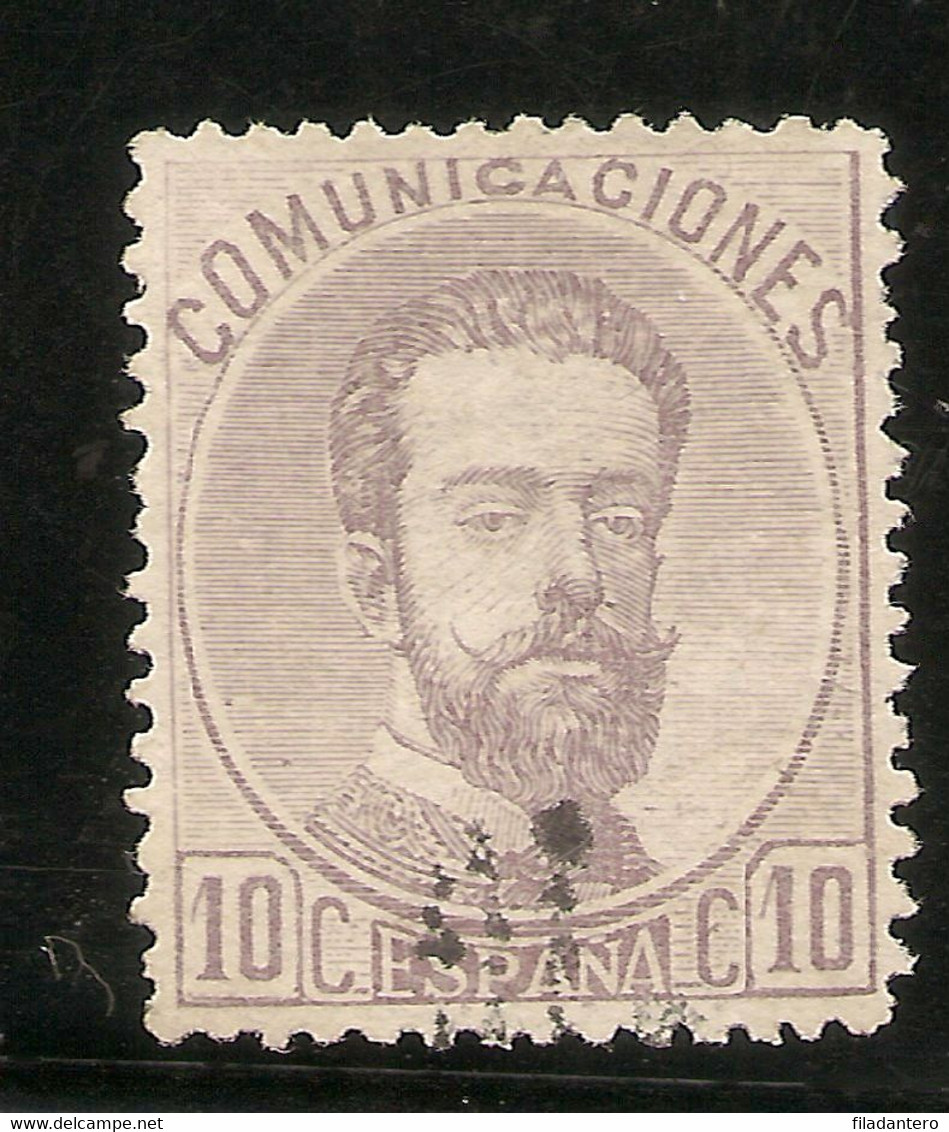 España Edifil 120 (º)  10 Céntimos Violeta  Corona,Cifras Y Amadeo I  1872 NL071 - Oblitérés