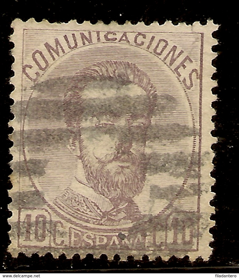 España Edifil 120 (º)  10 Céntimos Violeta  Corona,Cifras Y Amadeo I  1872 NL071 - Usati