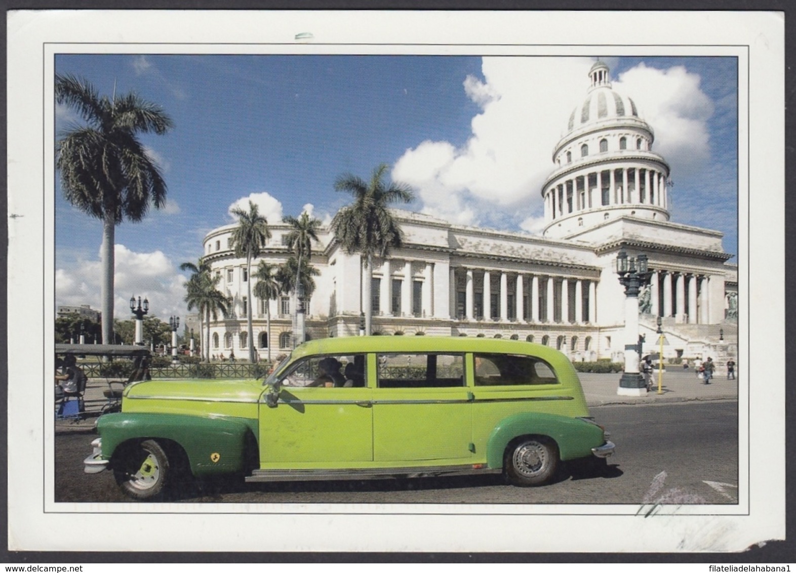 2011-EP-33 CUBA 2011 POSTAL STATIONERY FORWARDED. HABANA 10/40, OLD CAR AUTO. - Unused Stamps