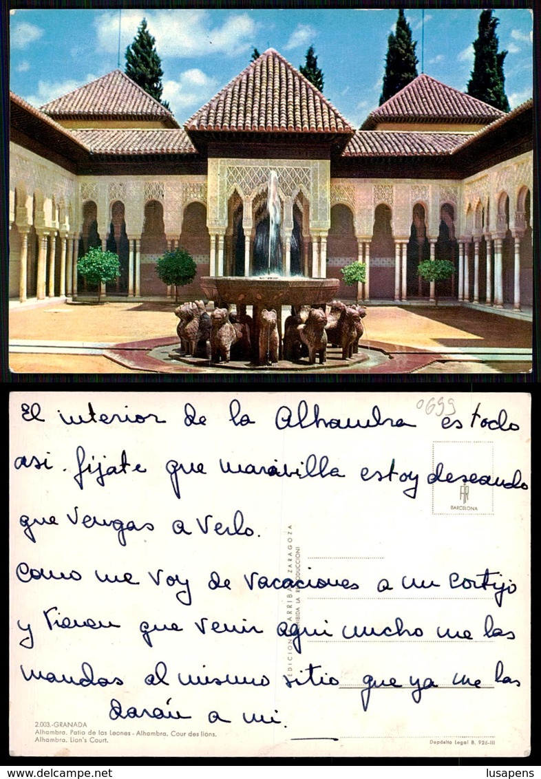 EC [00699]- ESPAÑA- GRANADA- ALHAMBRA - Autres & Non Classés