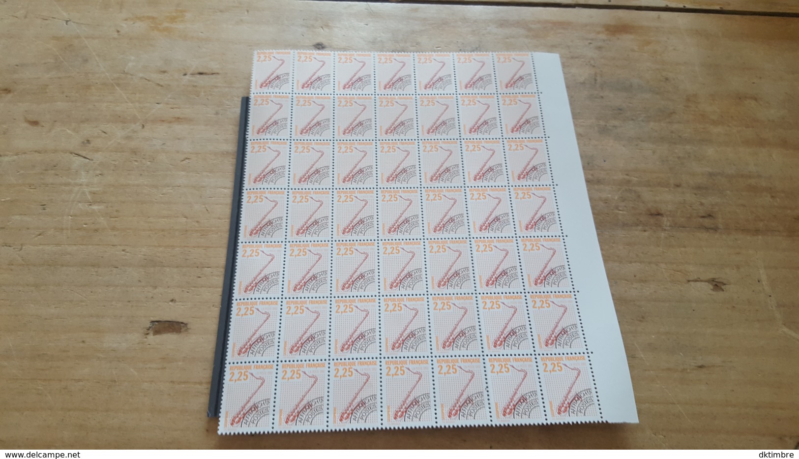 LOT 450801 TIMBRE DE FRANCE NEUF** LUXE PREO  N°225 VALEUR 73,5 EUROS  FEUILLE - Feuilles Complètes