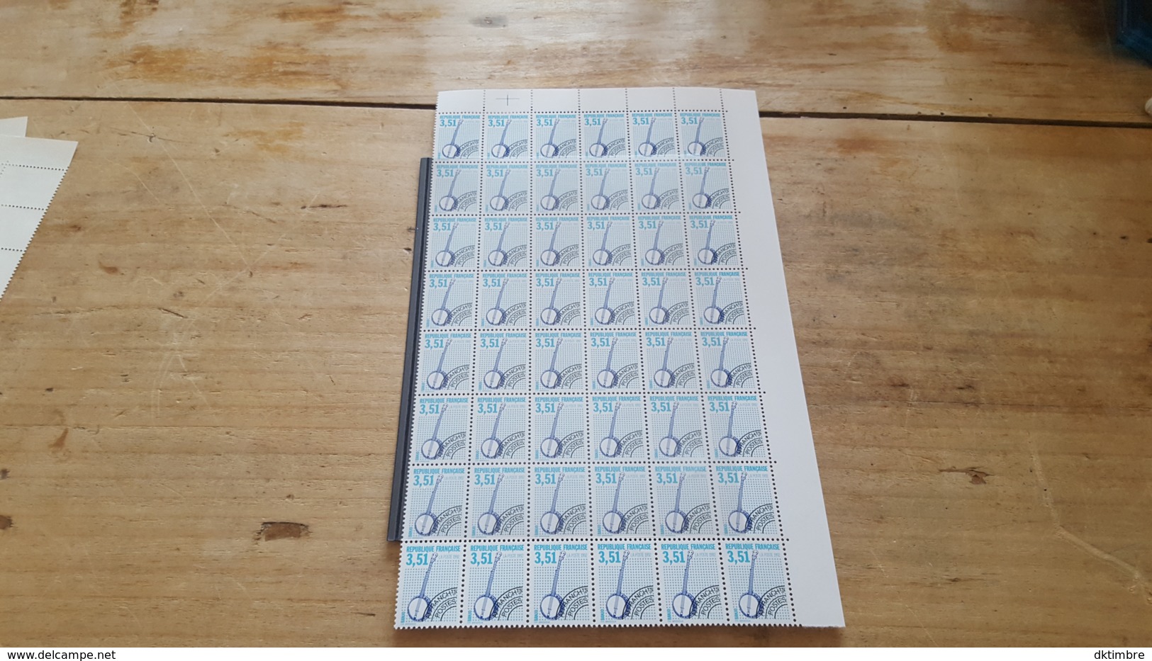 LOT 450802 TIMBRE DE FRANCE NEUF** LUXE PREO  N°226 VALEUR 120 EUROS  FEUILLE - Feuilles Complètes