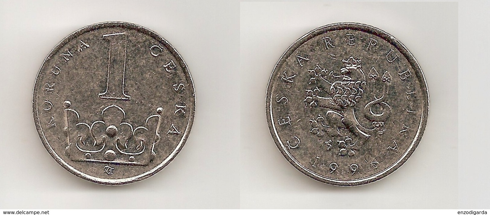 1 Koruna – République Tchèque – 1996 – Nickel Acier – Etat TTB – KM 7 - Tchéquie