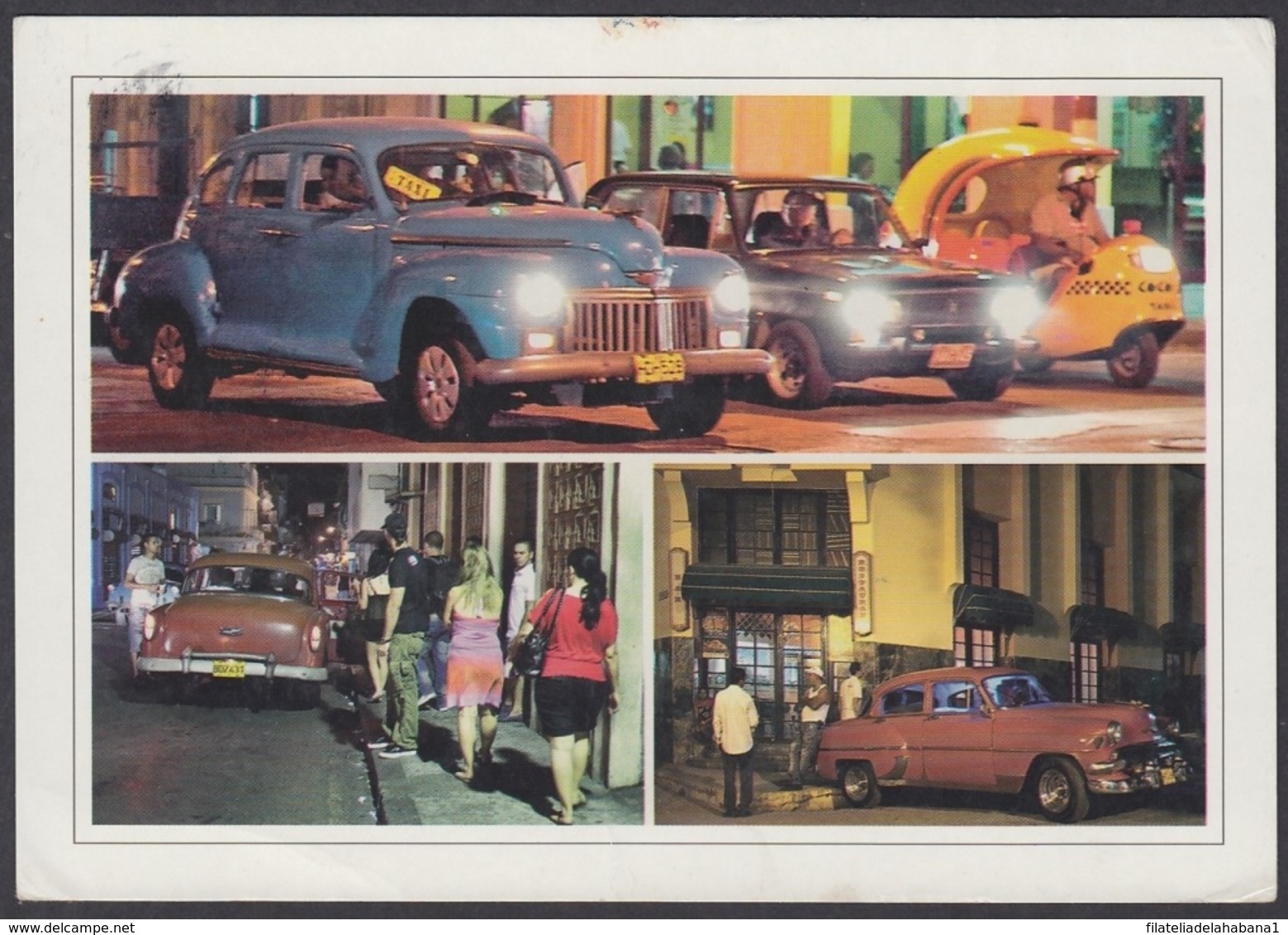 2013-EP-170 CUBA 2013 POSTAL STATIONERY FORWARDED. HABANA 6/32, OLD CAR, AUTOS ANTIGUOS. - Other & Unclassified