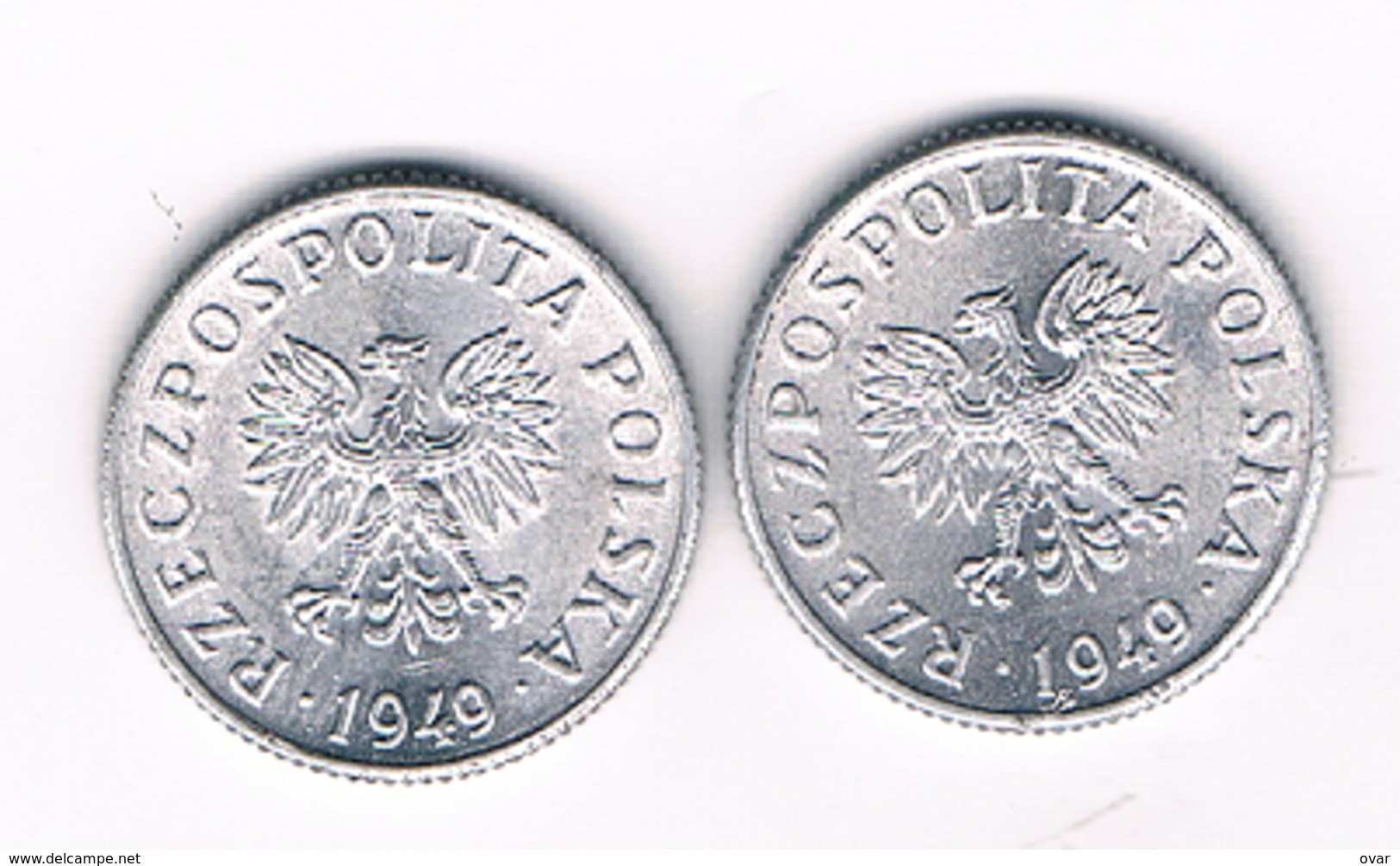 2 X 1 GROSZ 1949 POLEN /3427/ - Poland