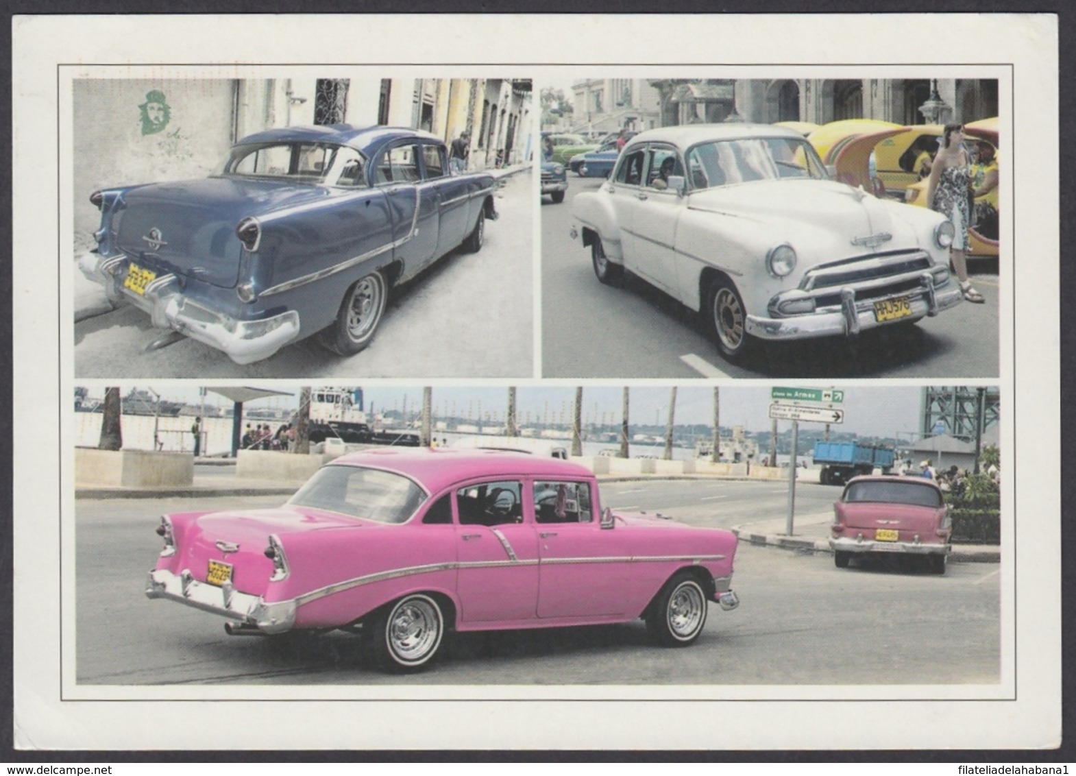2013-EP-175 CUBA 2013 POSTAL STATIONERY FORWARDED. HABANA 3/32, CHEVROLET OLD CAR, AUTOS ANTIGUOS. - Other & Unclassified