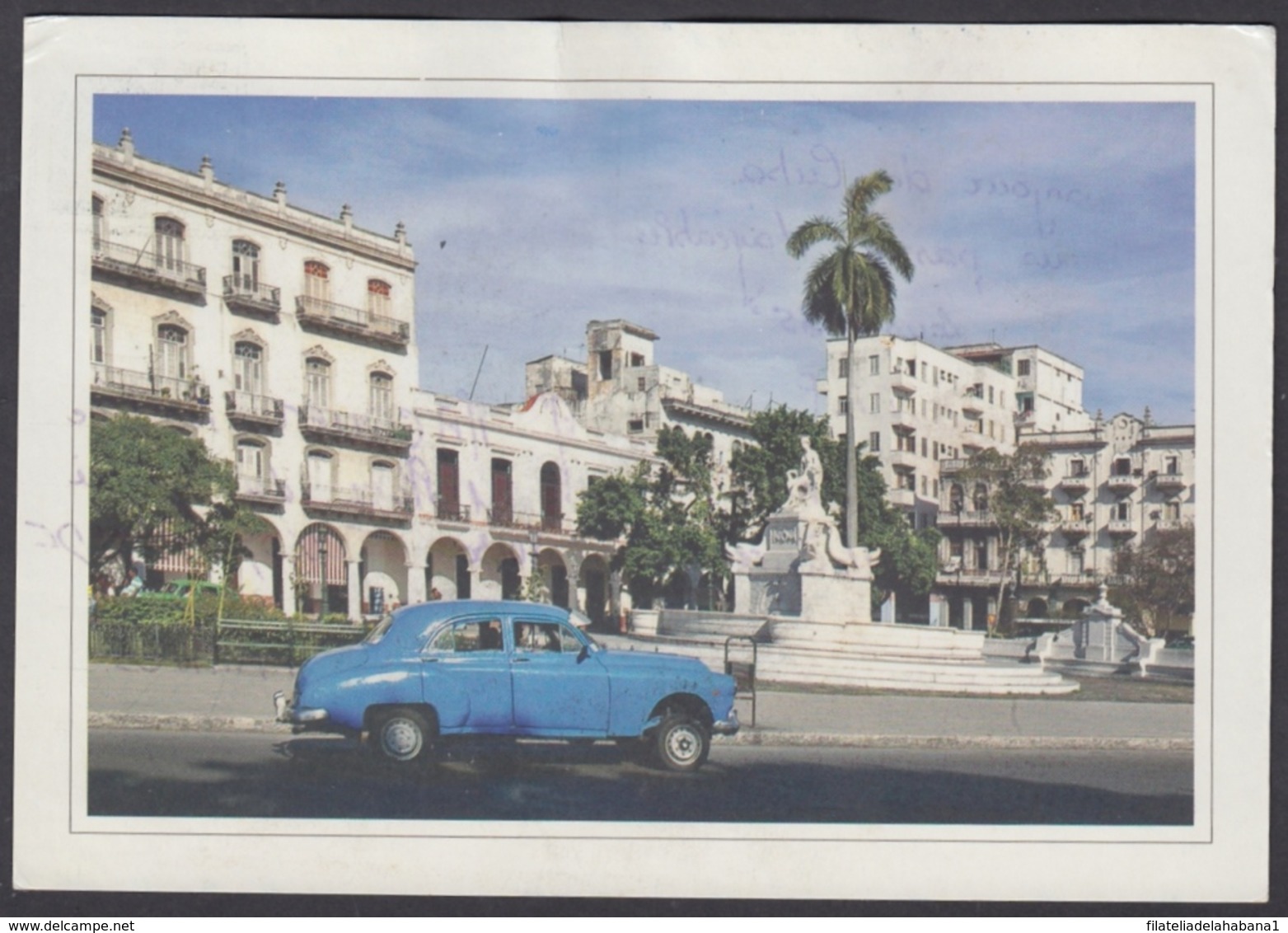 2013-EP-181 CUBA 2013 POSTAL STATIONERY FORWARDED. HABANA 24/32, INDIA PARK & OLD CAR, AUTOS ANTIGUOS. - Other & Unclassified