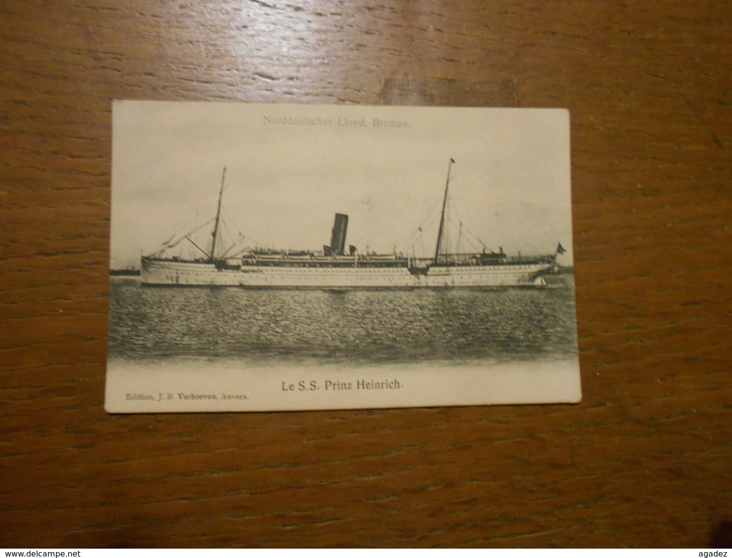 Cpa Paquebot Le S.S. Prinz Heinrich Norddeutscher Lloyd  Bremen - Paquebots