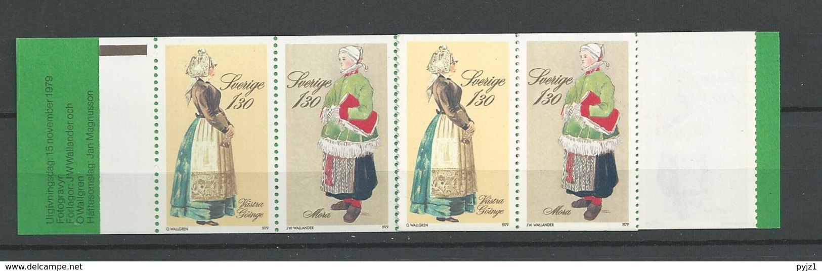 1979 MNH Booklet Sweden - 1951-80