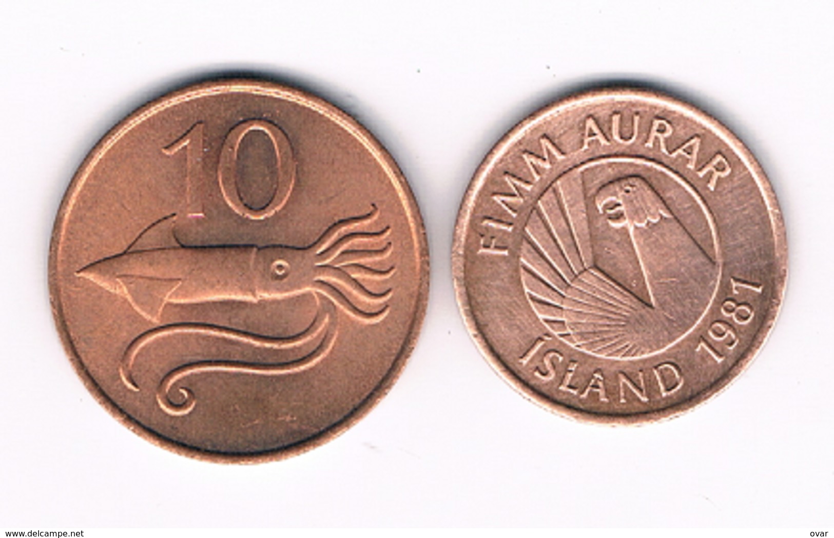 5+10 AURAR 1981 IJSLAND /3439/ - Islande