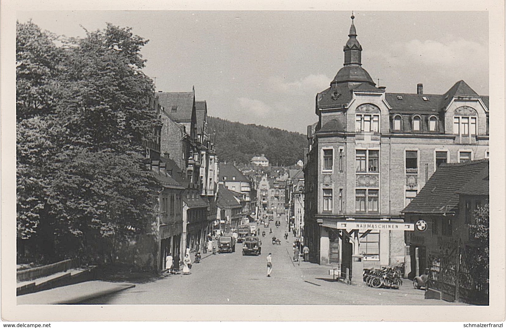 Foto Rohling Für AK Aue Goethestraße Kirchstraße Tankstelle Gasthof Blick Lessingstraße A Schwarzenberg Erzgebirge DDR - Aue