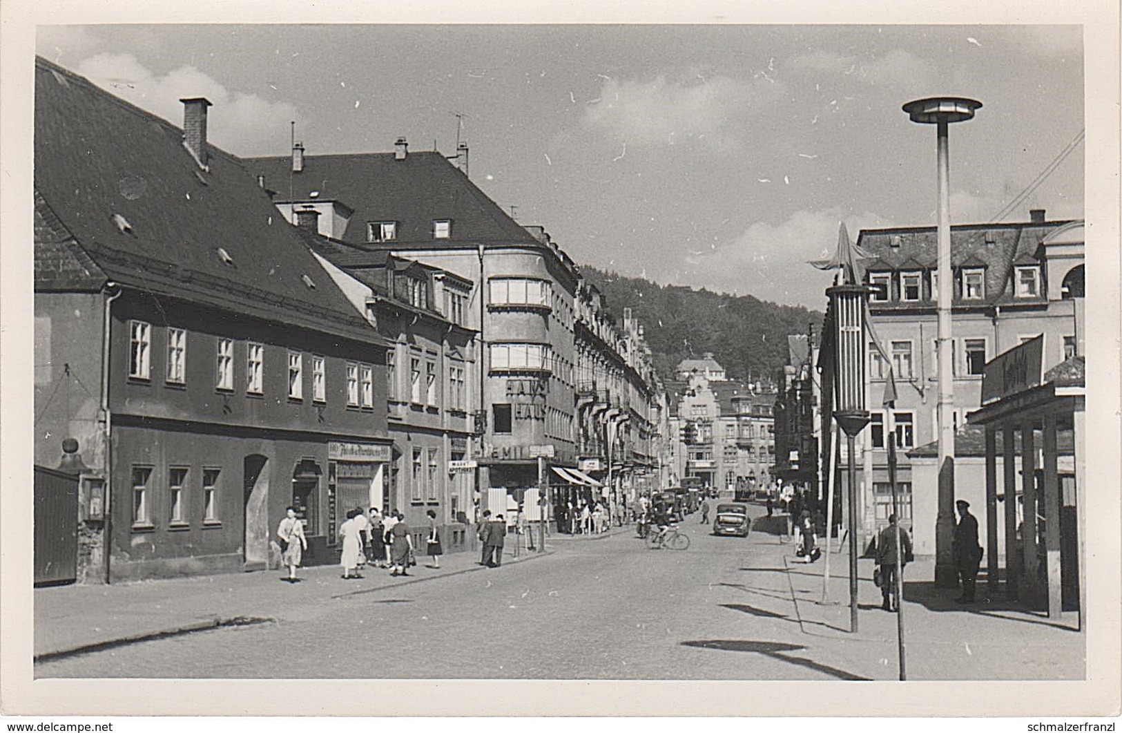 Foto Rohling Für AK Aue Goethestraße Altmarkt Bahnhofstraße Gasthof Blick Lessingstraße A Schwarzenberg Erzgebirge DDR - Aue