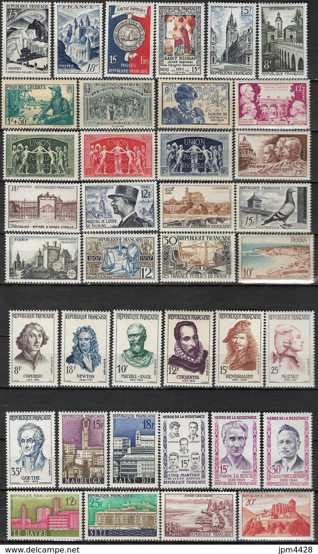 France Lot Vrac De 130 Timbres Neufs * Avec Charniéres Ou Traces (plus 25 Timbres Avec Petits Défauts Non Comptés) - Vrac (max 999 Timbres)