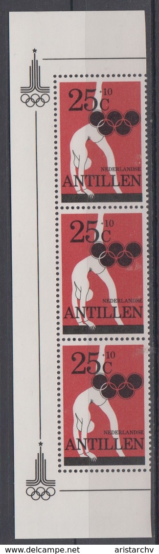 NEDERLANDSE ANTILLEN 1980 OLYMPIC GAMES WOMAN GYMNASTICS POMMEL HORSE - Gymnastics