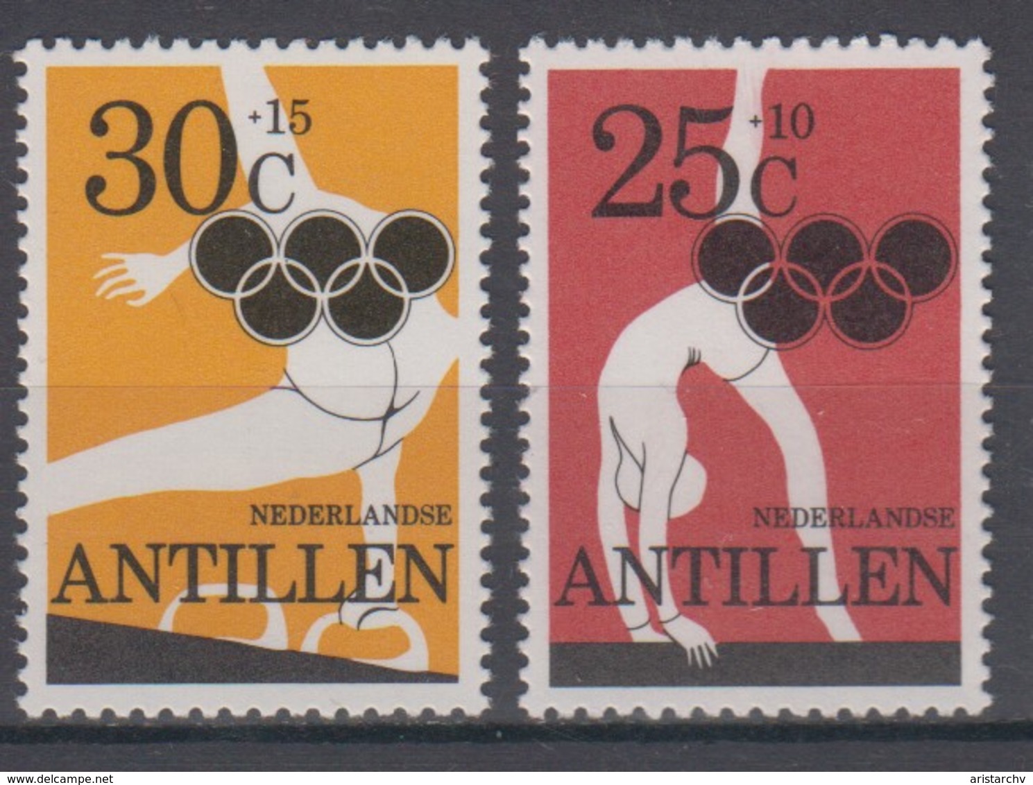 NEDERLANDSE ANTILLEN 1980 OLYMPIC GAMES WOMAN GYMNASTICS POMMEL HORSE - Gymnastics