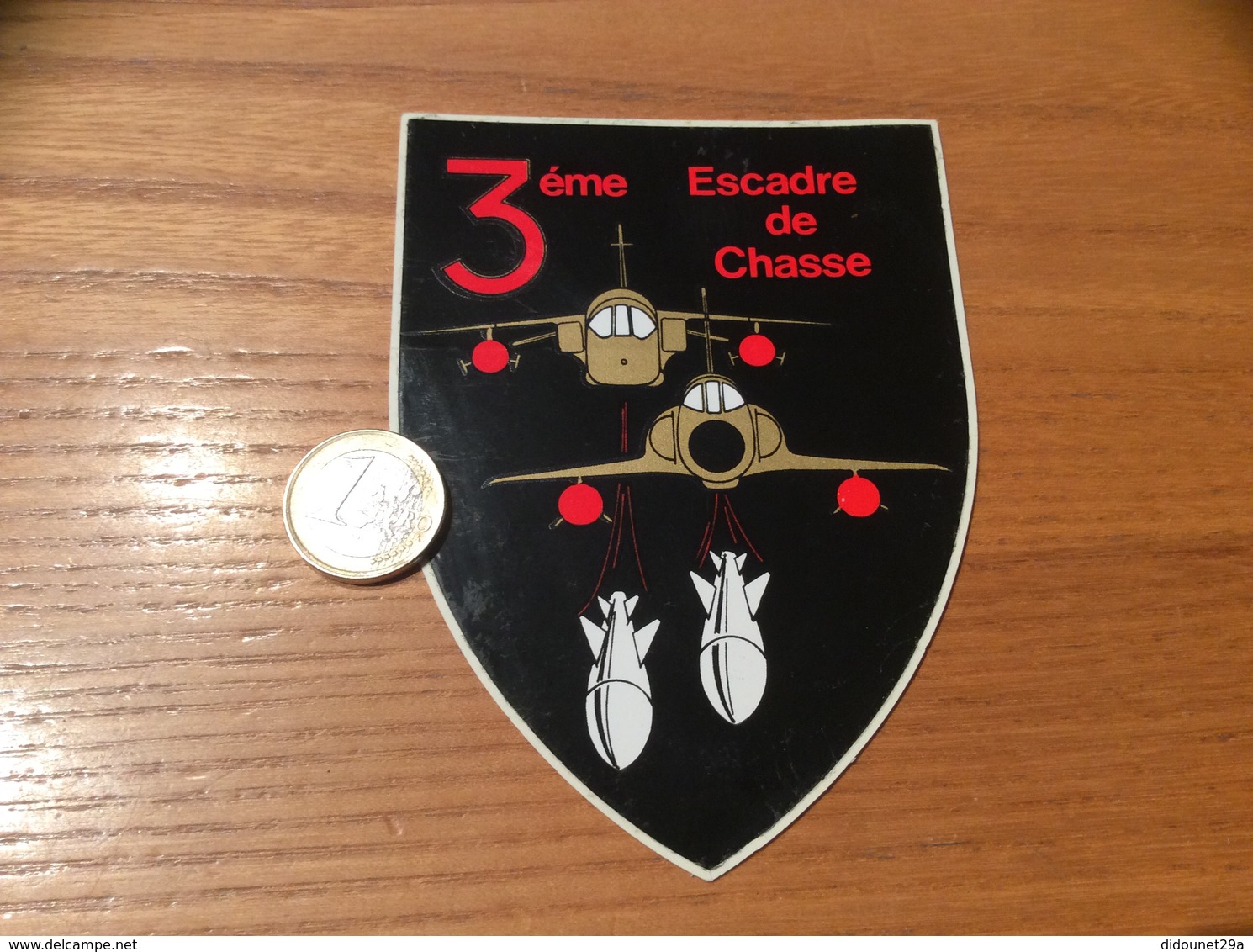 AUTOCOLLANT, Sticker «3eme Escadre De Chasse» (militaire, Armée De L’air, Avion) - Stickers