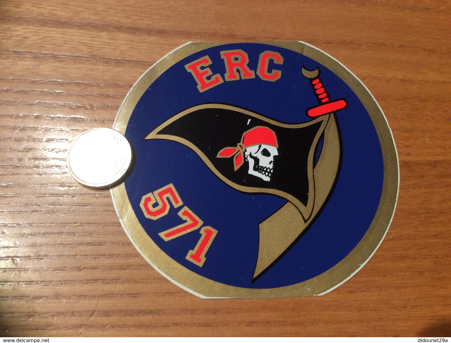 AUTOCOLLANT, Sticker «ERC 571» (militaire, Armée De L’air, 1re Escadrille De L’escadron 3/5 COMTAT VENAISSAIN) - Autocollants