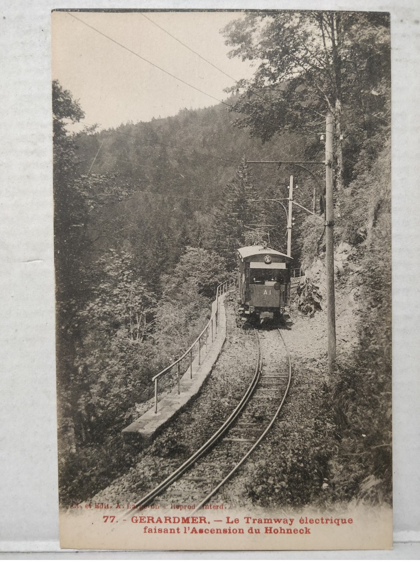 Gerardmer. Tramway électrique Faisant L'Ascension Du Hohneck - Gerardmer