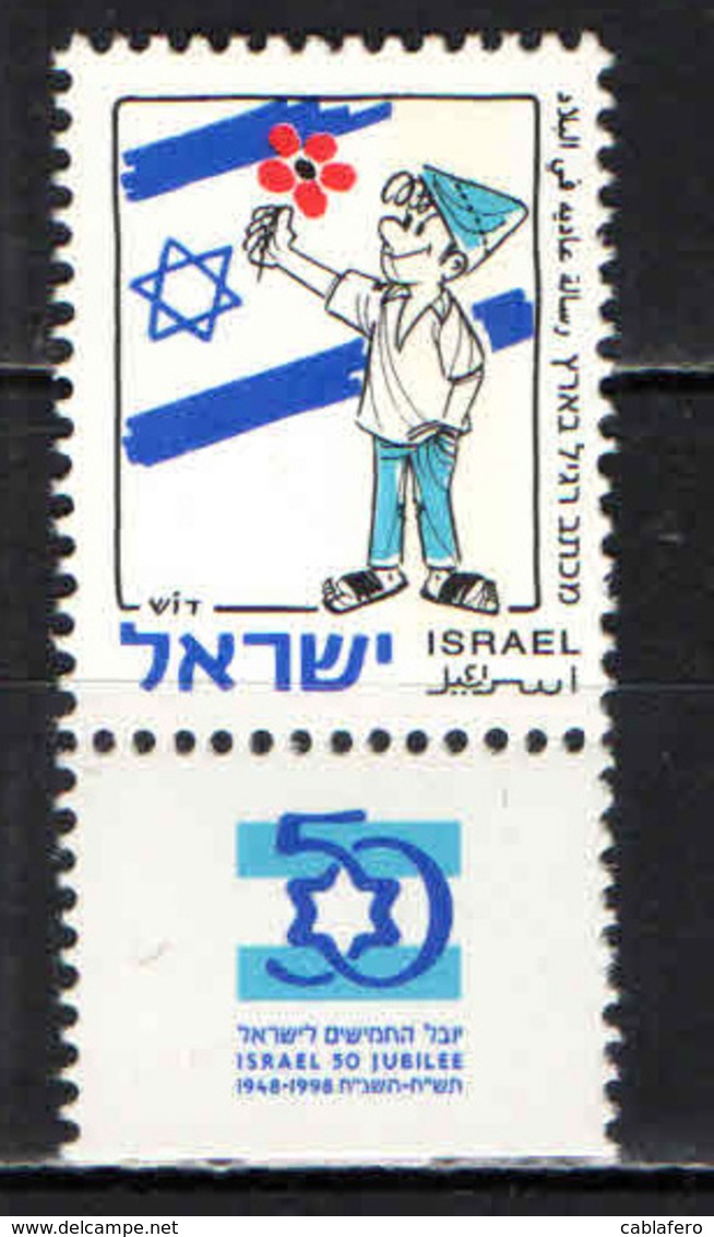 ISRAELE - 1998 - 50° ANNIVERSARIO DELLO STATO DI ISRAELE - MNH - Nuovi (con Tab)