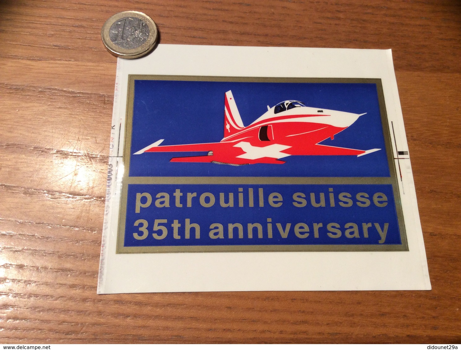 AUTOCOLLANT, Sticker «patrouille Suisse - 35th Anniversary» (militaire, Avion) - Stickers