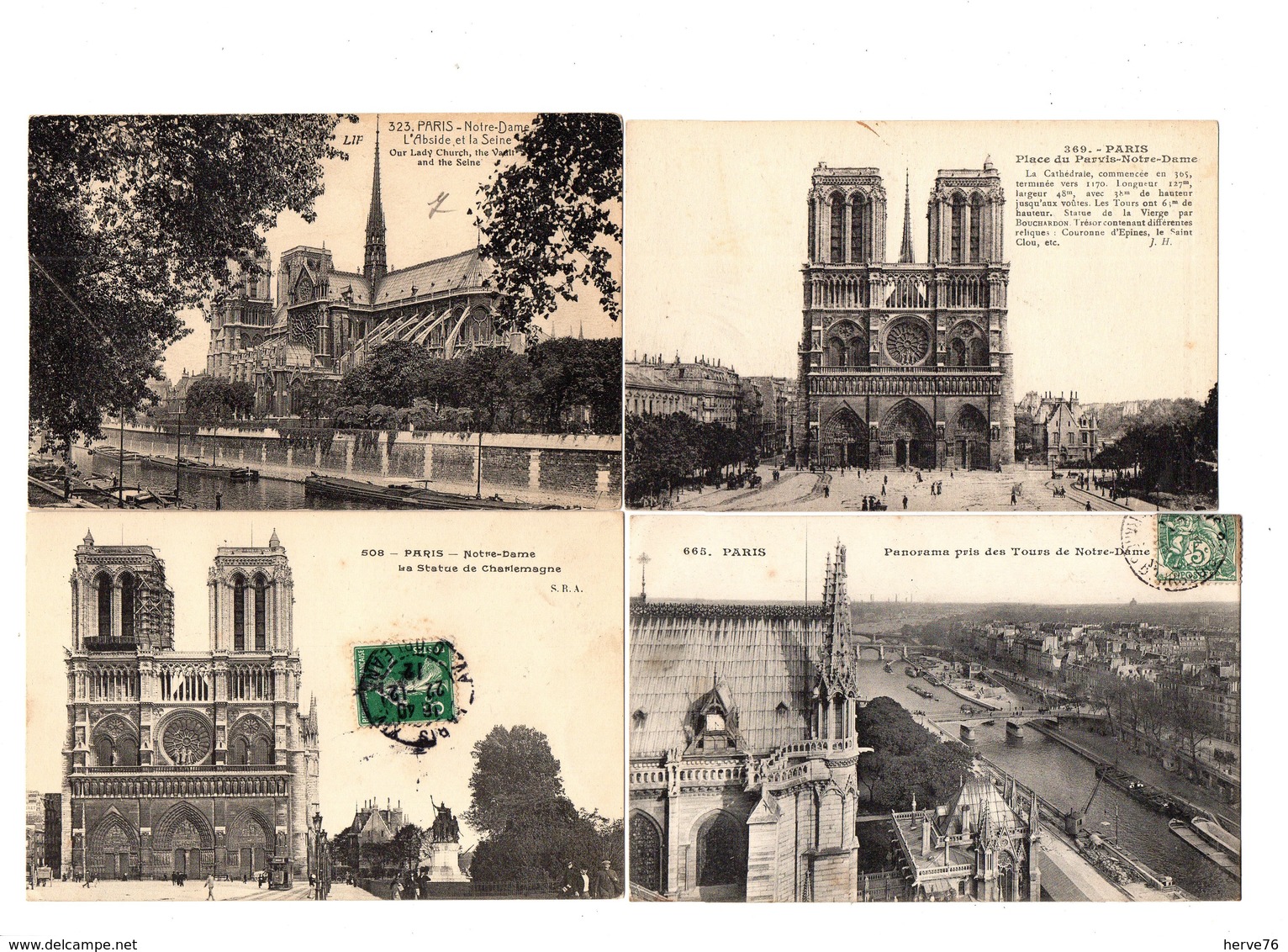 PARIS - NOTRE DAME DE PARIS - Lot 20 CPA - Eglise - Cathédrale - Notre Dame De Paris