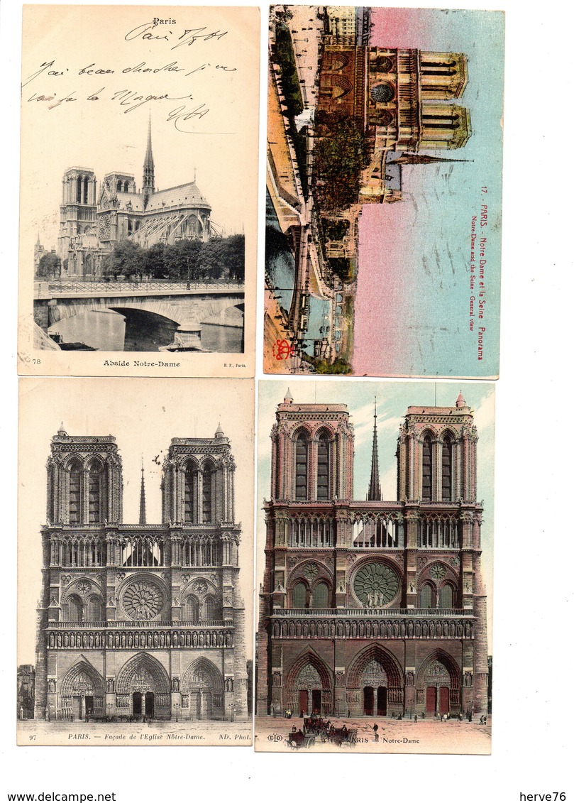 PARIS - NOTRE DAME DE PARIS - Lot 20 CPA - Eglise - Cathédrale - Notre Dame De Paris