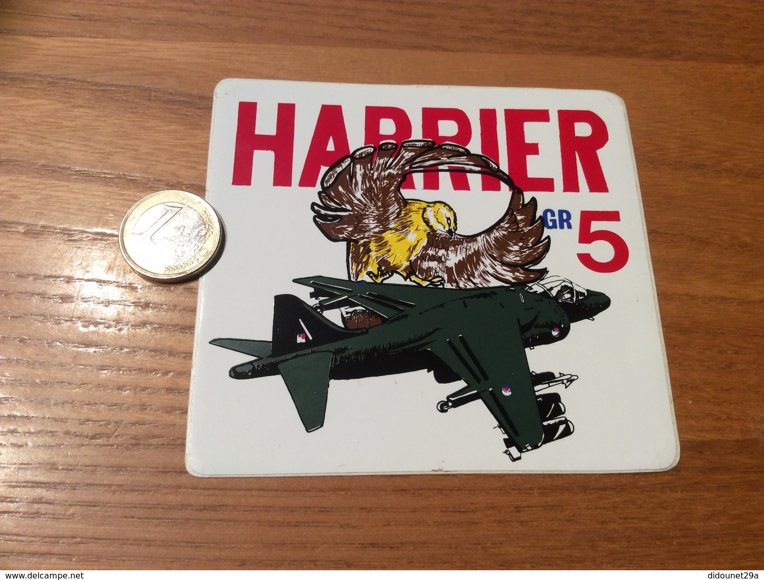 AUTOCOLLANT, Sticker «HARRIER GR5» (militaire, Avion, Aigle, Grande-Bretagne) - Autocollants