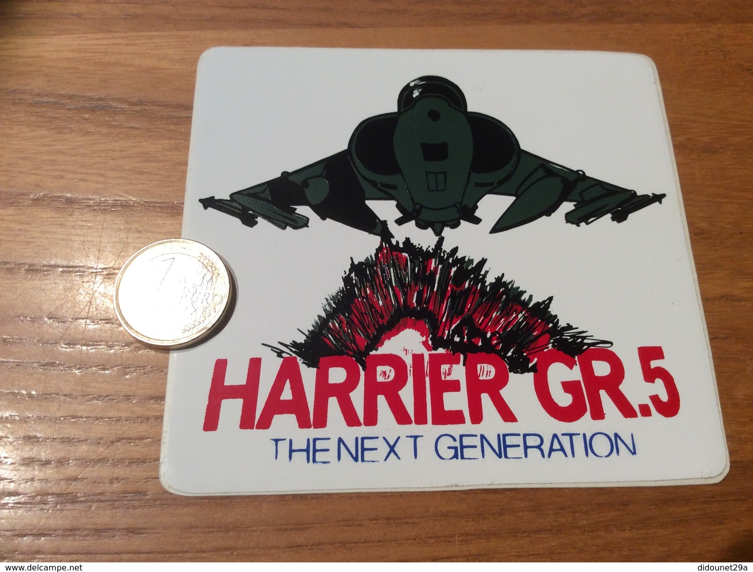 AUTOCOLLANT, Sticker «HARRIER GR5 - THE NEXT GENERATION» (militaire, Avion, Grande-Bretagne) - Autocollants