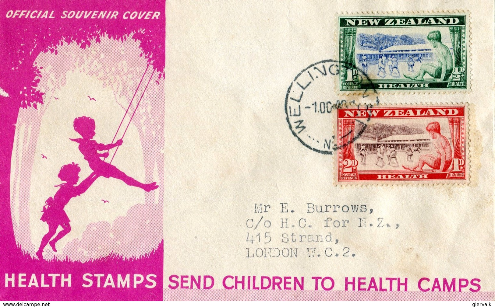 NEW ZEALAND 1948 FDC HEALTH STAMPSBARGAIN.!! - FDC