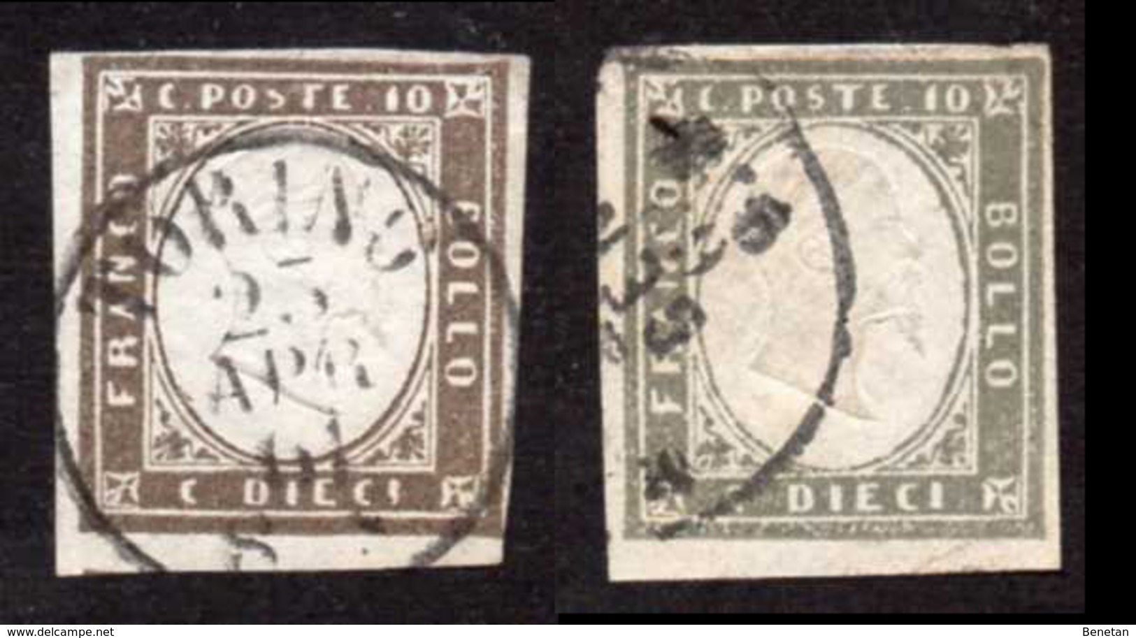 Italy Sardinia Sa# 14Bc Used + Sa# 14ci Used - Sardaigne