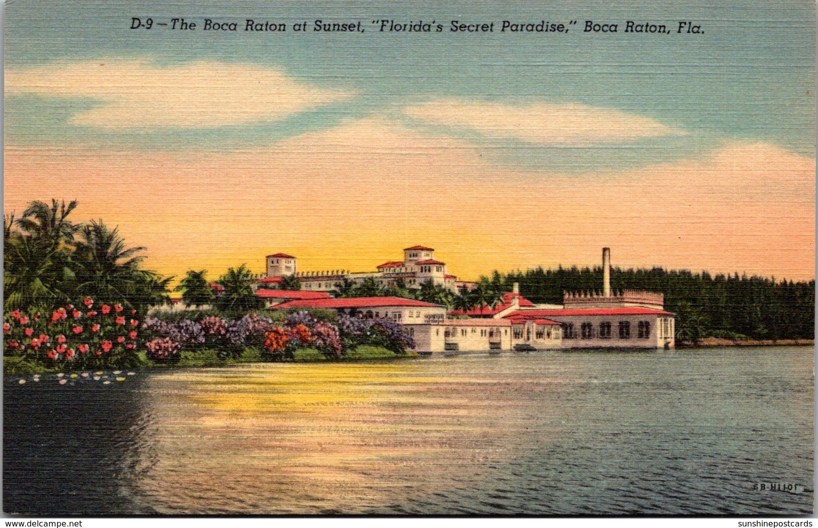 Florida Boca Raton The Boca Raton At Sunset Curteich - Other & Unclassified