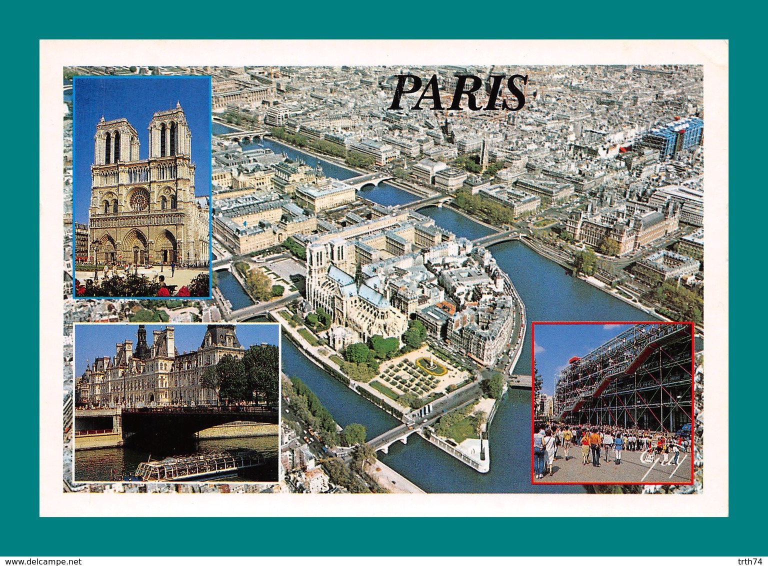 75 Paris Ile De La Cité, Notre Dame, Centre Georges Pompidou ( Multivues ) - Notre Dame De Paris