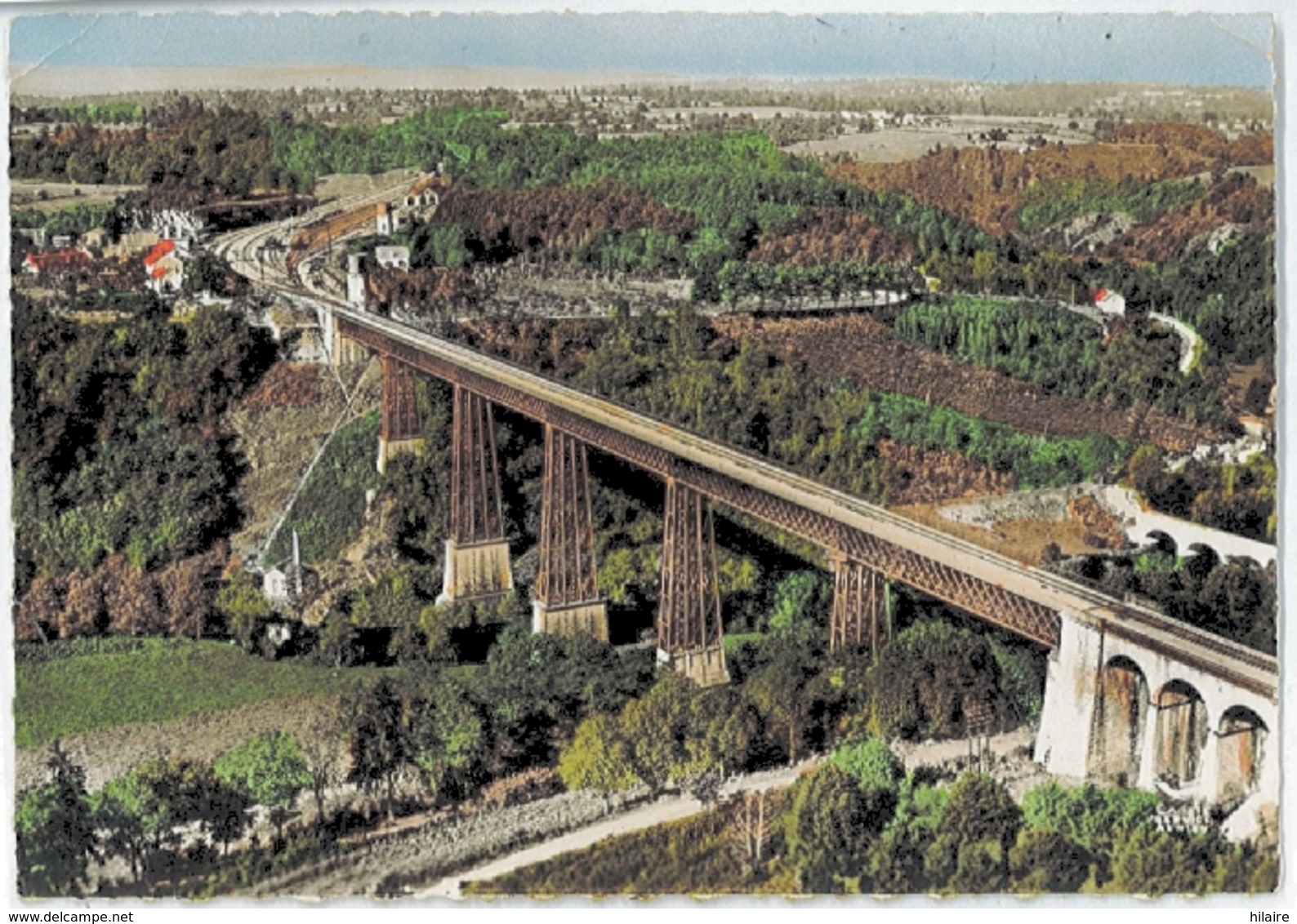 Cpsm 23 Environs AHUN BUSSEAU SUR CREUSE Viaduc Constructeur Eiffel - Autres & Non Classés