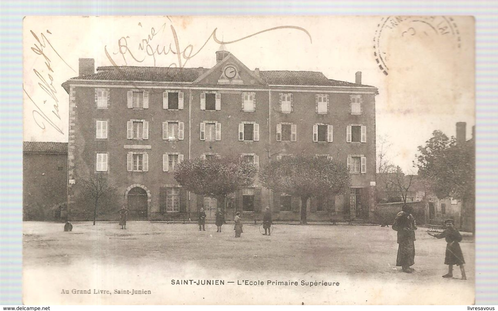 Saint Junien L'Ecole Primaire Supérieure De 1906 - Saint Junien