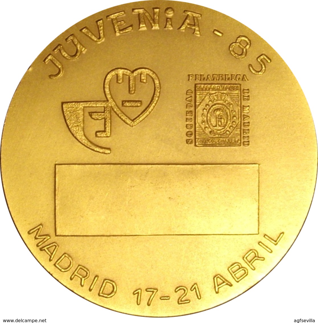 ESPAÑA. MEDALLA CONMEMORATIVA DEL AÑO INTERNACIONAL DE LA JUVENTUD. MADRID 1.985. ESPAGNE. SPAIN MEDAL - Profesionales/De Sociedad