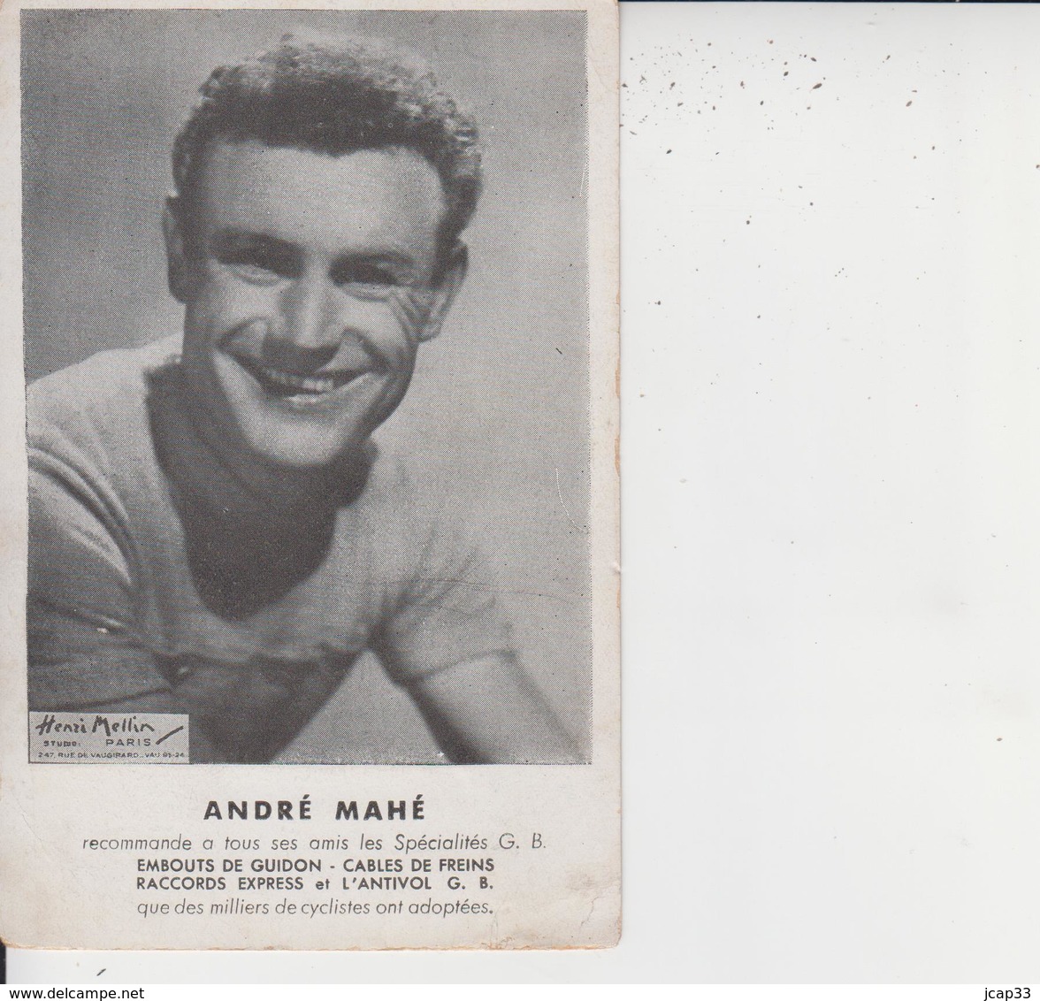 André MAHE  -  PUBLICITE G.B.  - - Cycling