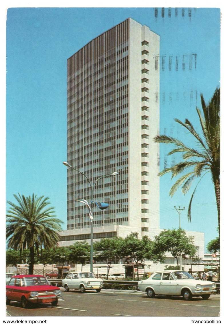 ISRAEL - THE ISRAEL DIAMOND BOURSE RAMAT GAN / OLD CARS - NSU TT / FORD ESCORT / FIAT 850 - Israele