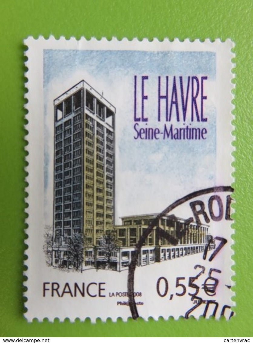 Timbre France YT 4270 - Série Touristique - Le Havre (Seine-Maritime) - L'hôtel De Ville - 2008 - Oblitérés