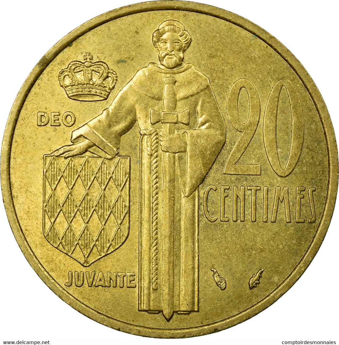 Monnaie, Monaco, Rainier III, 20 Centimes, 1979, TB+, Aluminum-Bronze, KM:143 - 1960-2001 Nouveaux Francs