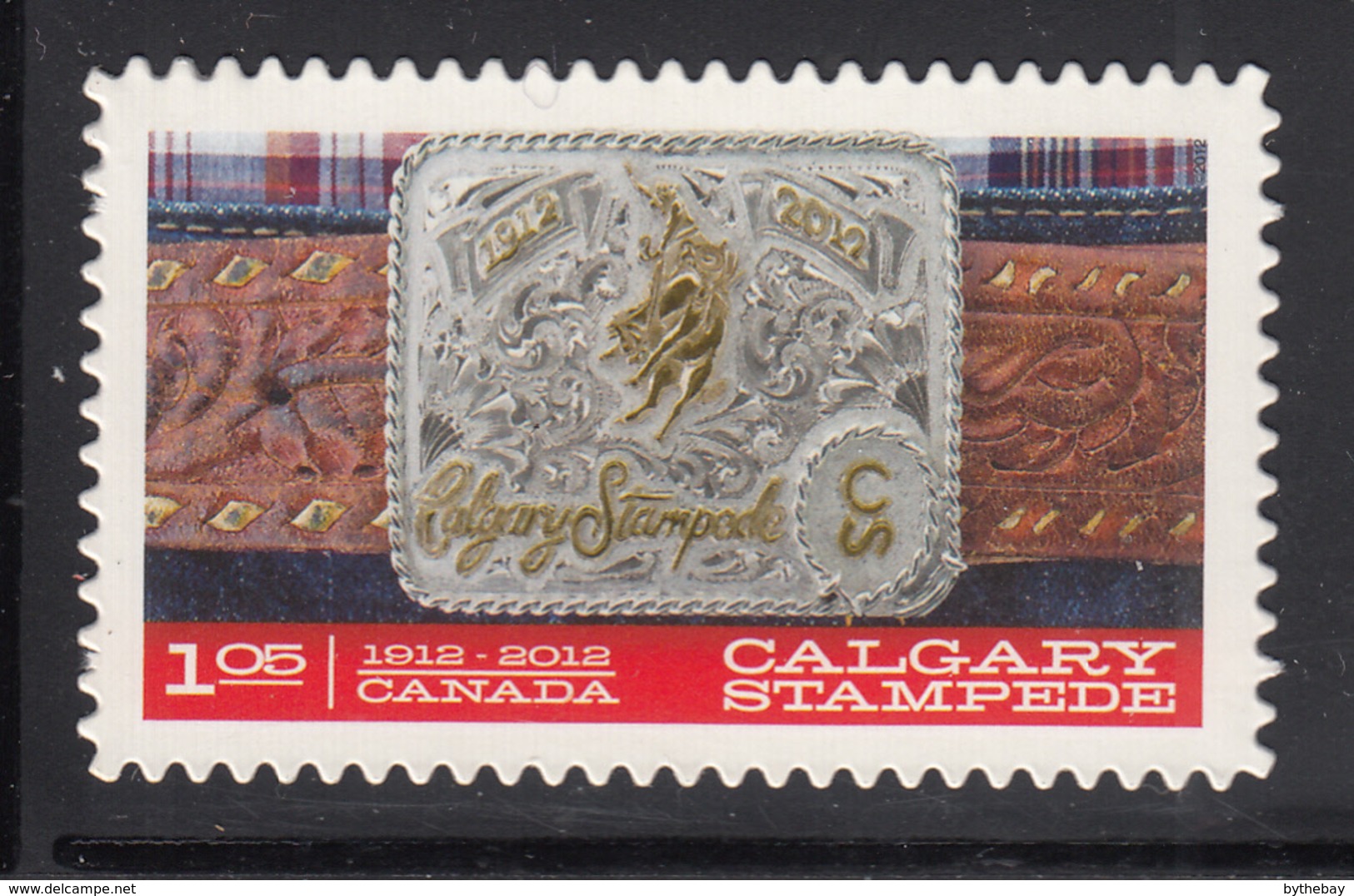 Canada 2012 MNH Sc 2548i $1.05 Gold And Silver Belt Buckle Die Cut To Shape Ex-booklet - Neufs