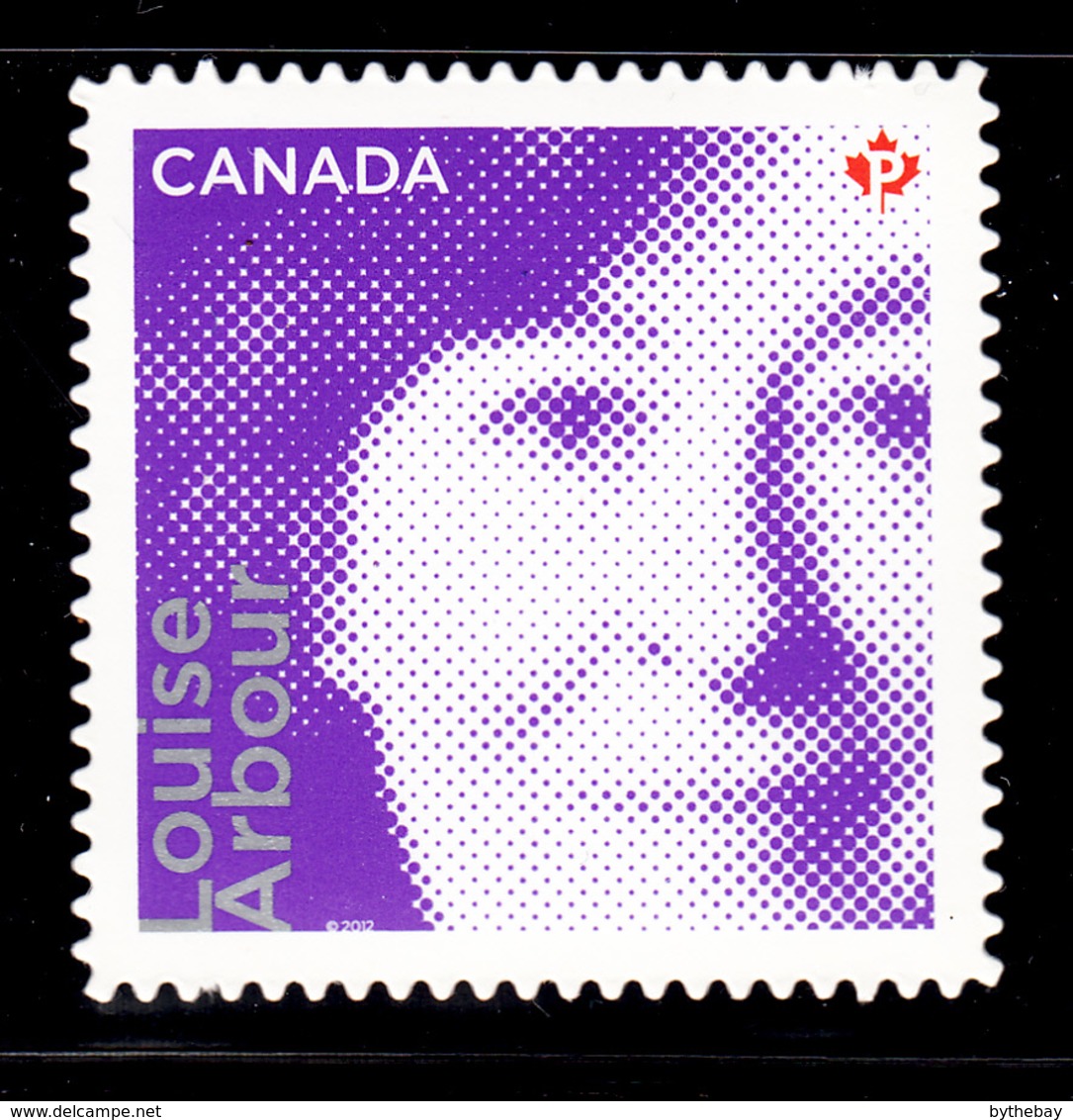 Canada 2012 MNH Sc 2550i (P) Louise Arbour Die Cut To Shape Ex-booklet - Neufs