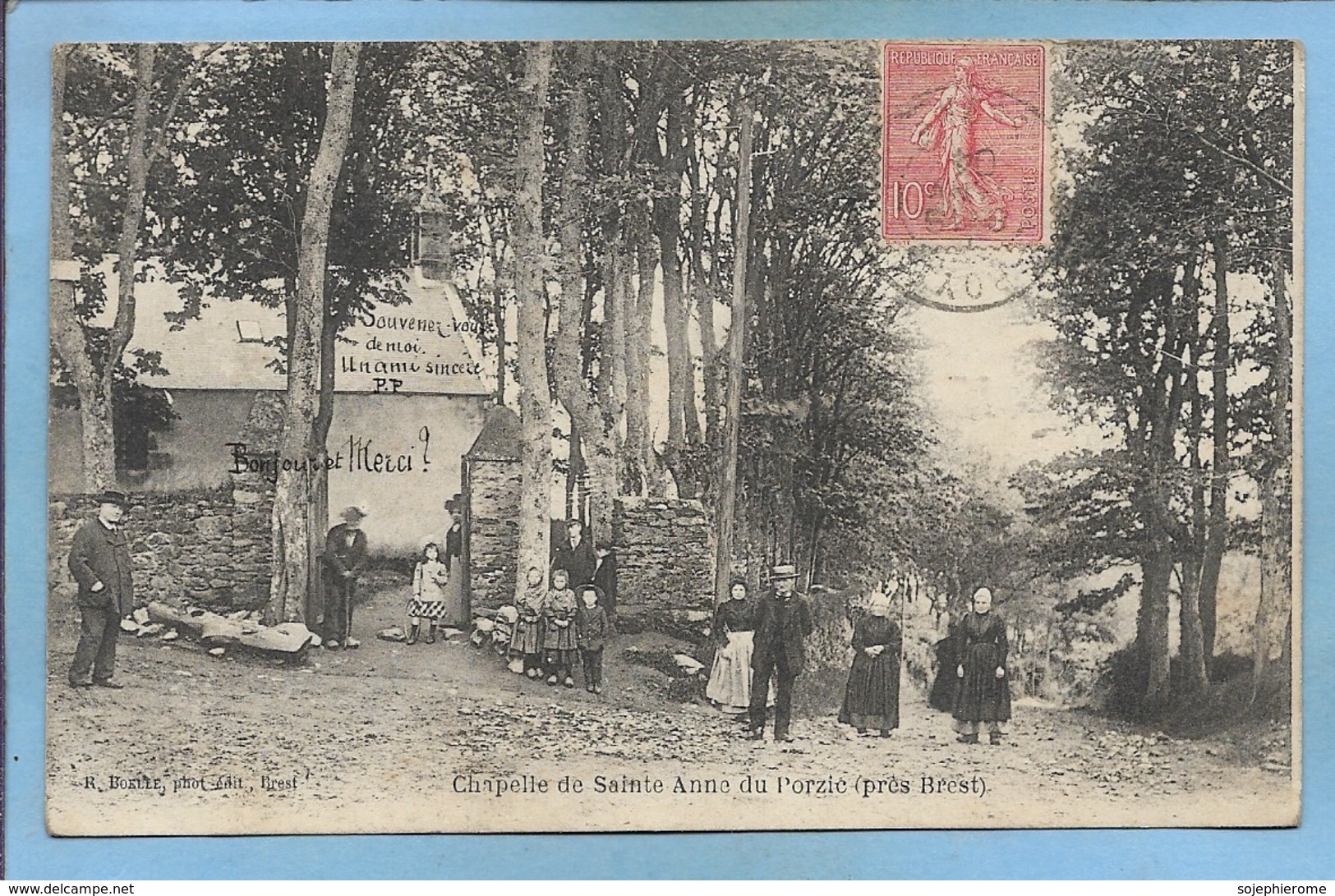 Plouzané (29) Chapelle De Sainte-Anne Du Porzic (Portzic) Près Brest 2scans 1904 Dos Simple - Autres & Non Classés