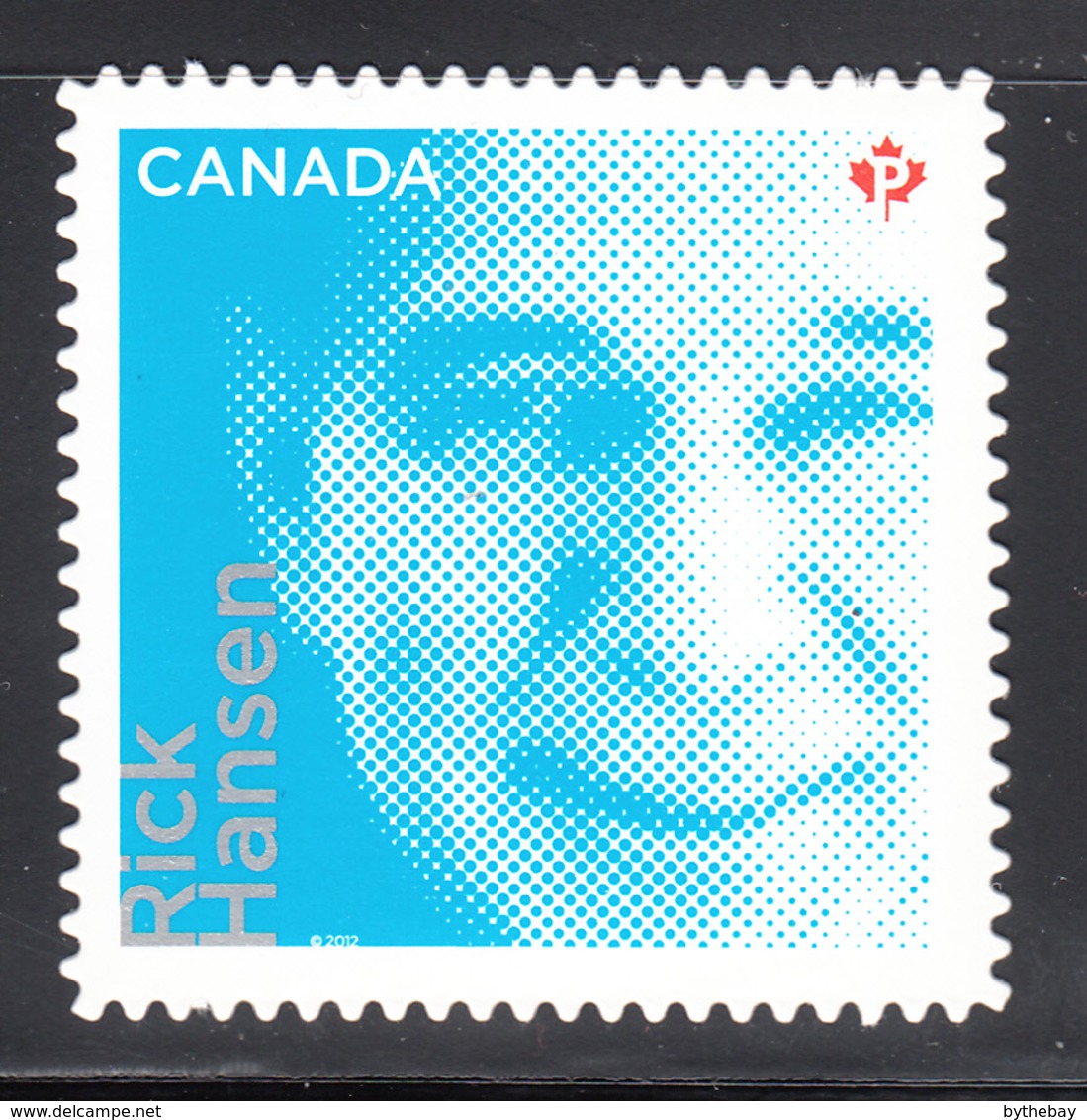 Canada 2012 MNH Sc 2551i (P) Rick Hanson Die Cut To Shape Ex-booklet - Neufs