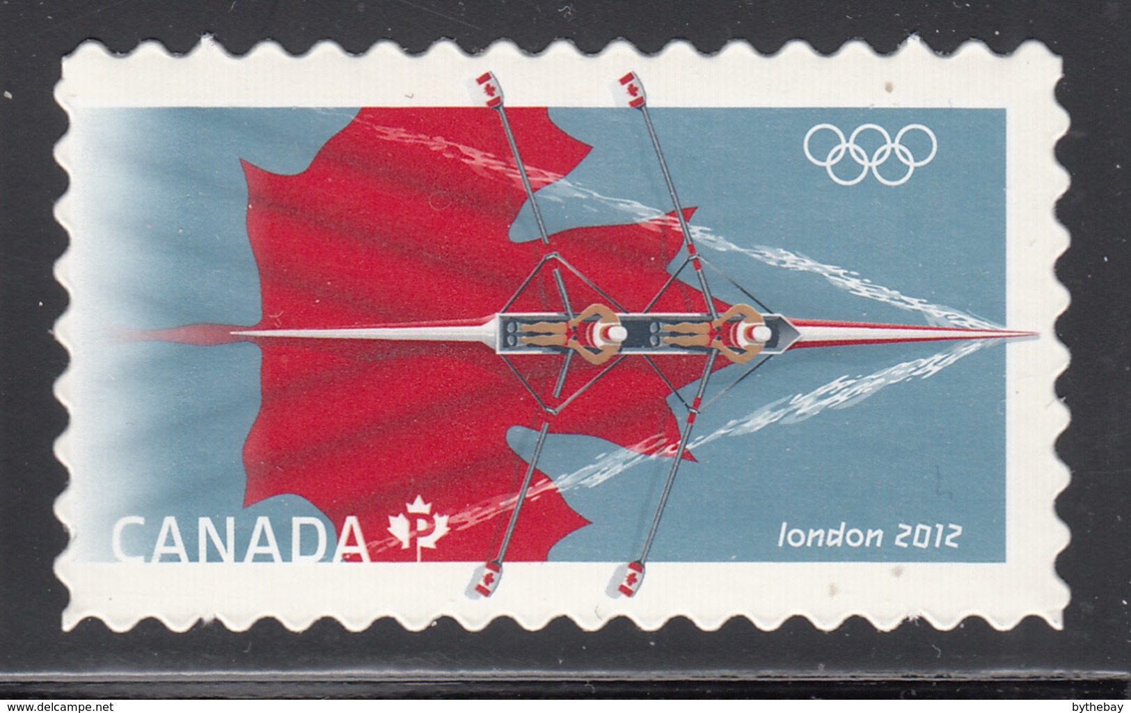 Canada 2012 MNH Sc 2556i (P) Rowing London Olympics Die Cut To Shape Ex-booklet - Nuovi