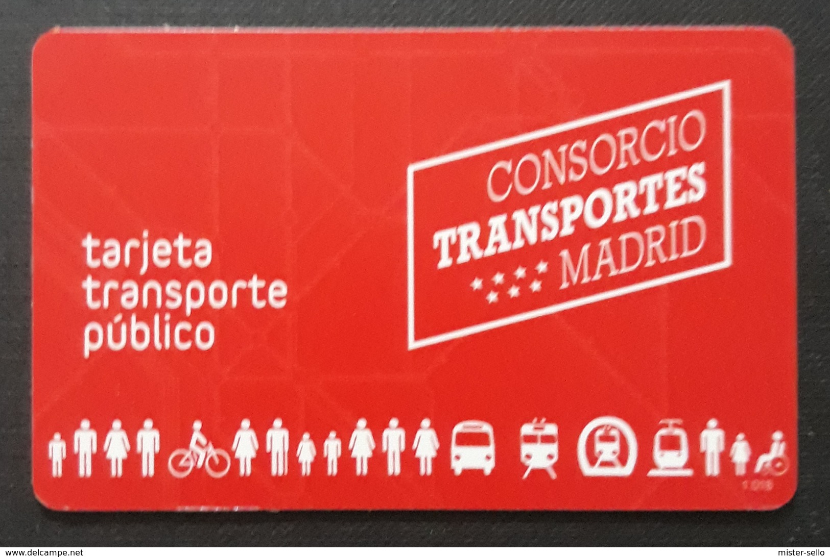 TARJETA TRANSPORTES PUBLICOS MADRID. - Otros & Sin Clasificación